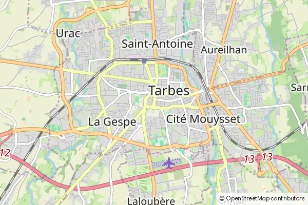 Mapa Tarbes