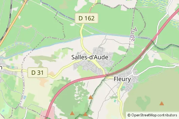 Mapa Salles d'Aude