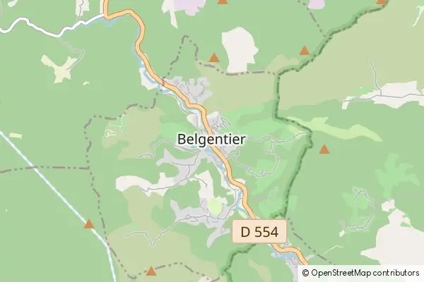 Mapa Belgentier