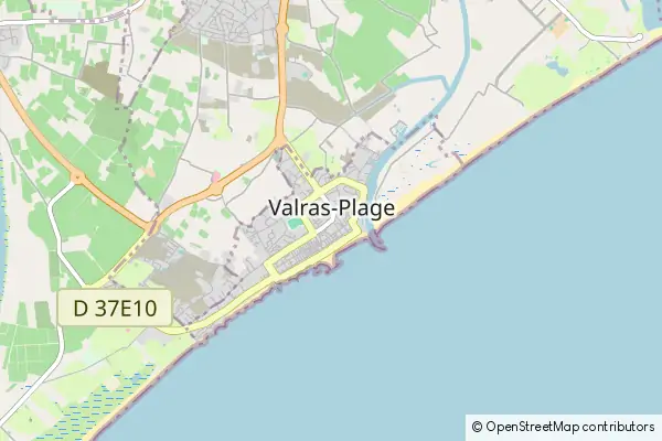 Mapa Valras-Plage