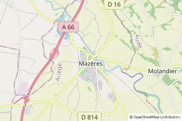 Mapa Mazères