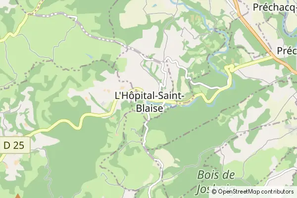 Mapa Hopital-Saint-Blaise