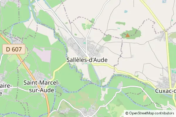 Mapa Sallèles-d'Aude