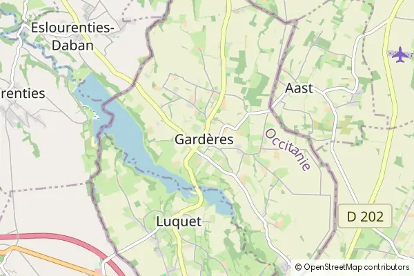 Mapa Gardères