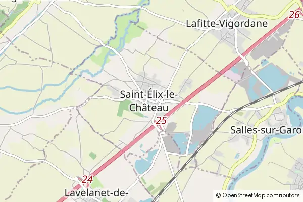 Mapa Saint-Élix-le-Château