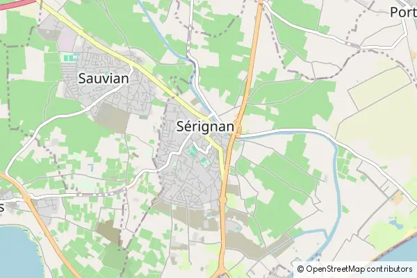 Mapa Sérignan