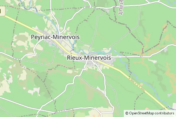 Mapa Rieux Minervois