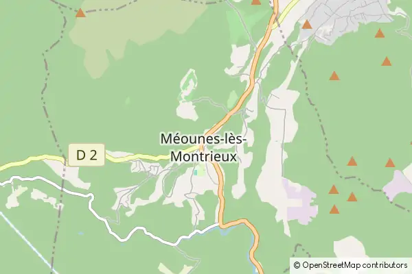 Mapa Méounes-lès-Montrieux