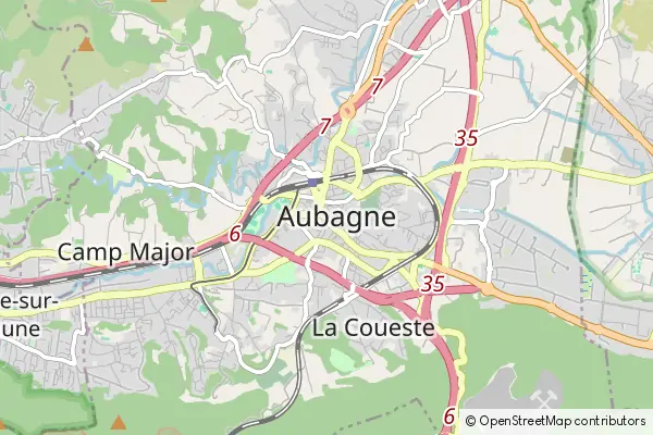Mapa Aubagne