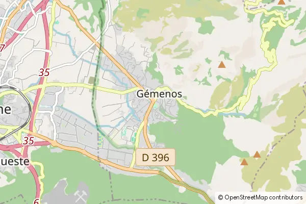 Mapa Gémenos