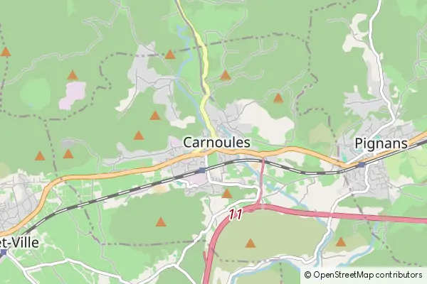 Mapa Carnoules