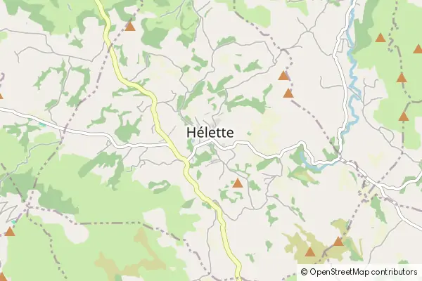 Mapa Hélette