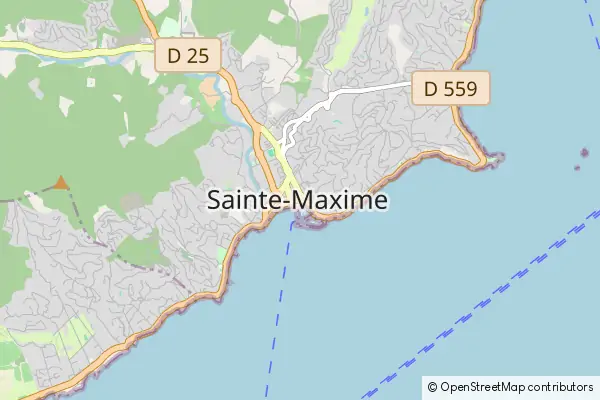 Mapa Sainte-Maxime