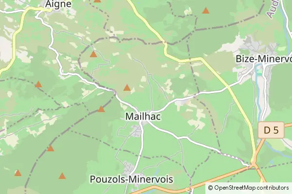 Mapa Mailhac