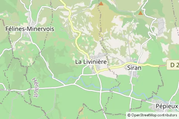 Mapa La Livinière