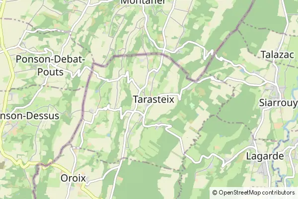 Mapa Tarasteix