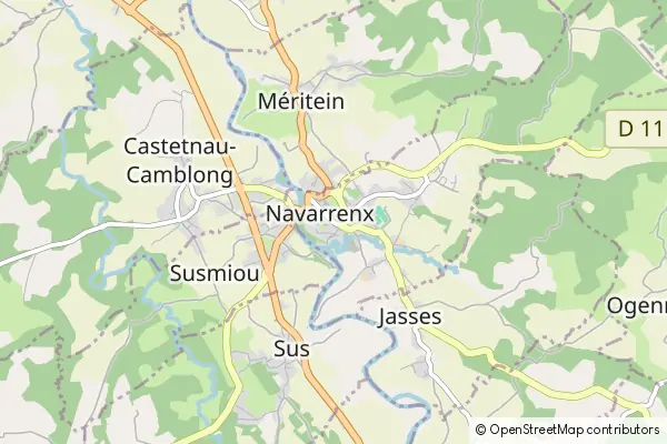 Mapa Navarrenx