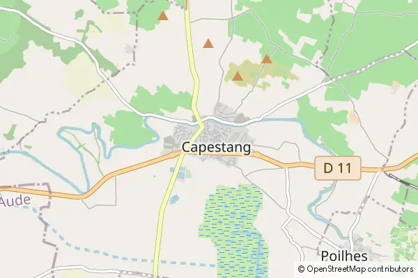 Mapa Capestang