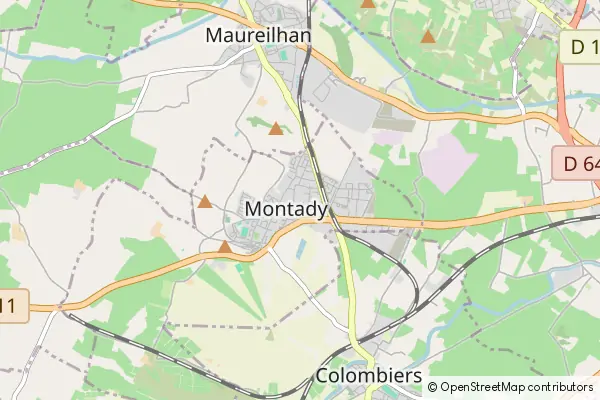 Mapa Montady