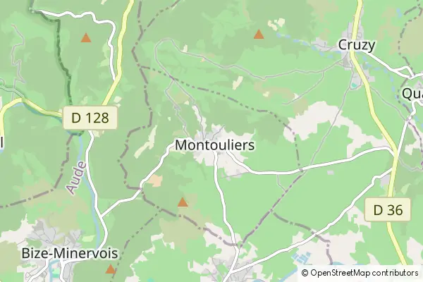 Mapa Montouliers