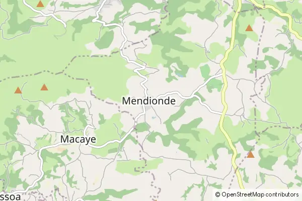 Mapa Mendionde