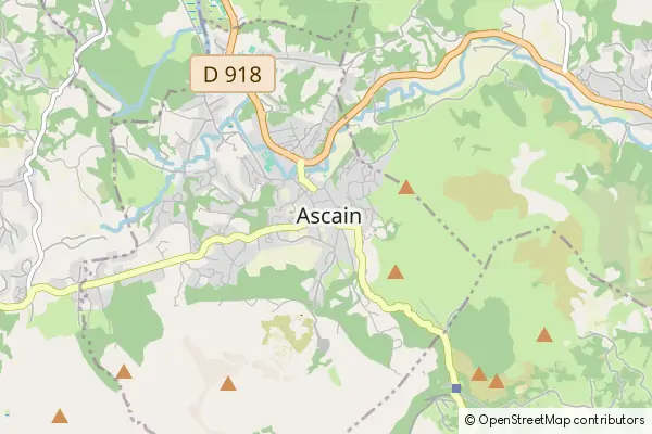 Mapa Ascain