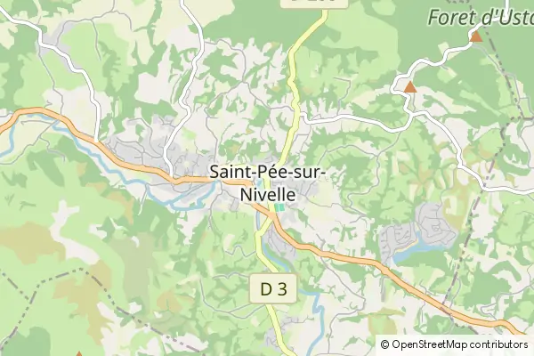 Mapa Saint-Pée-sur-Nivelle