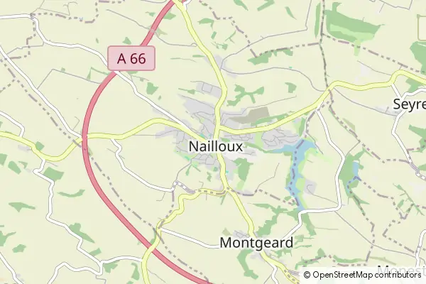 Mapa Nailloux