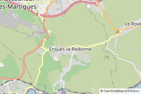 Mapa Ensuès-la-Redonne