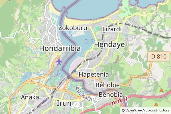 Mapa Hendaye