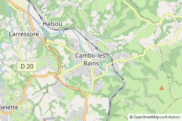 Mapa Cambo les Bains