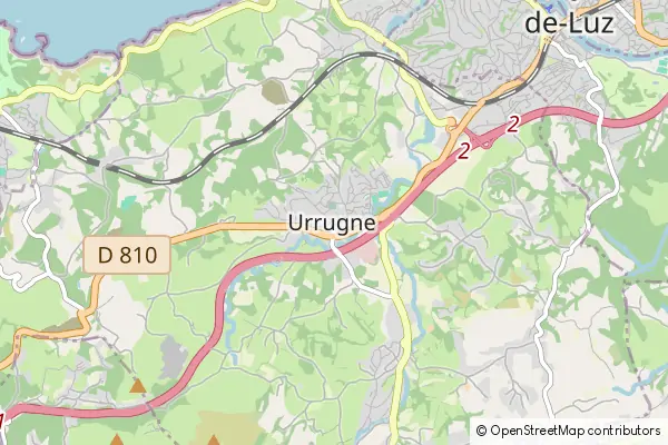 Mapa Urrugne