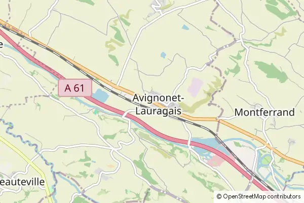 Mapa Avignonet Lauragais