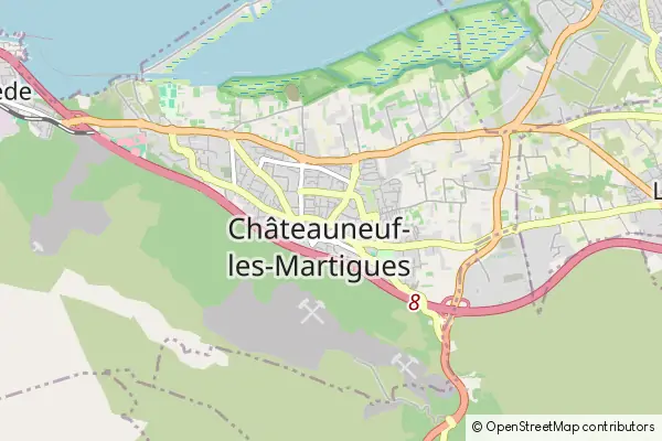 Mapa Châteauneuf-les-Martigues