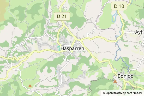 Mapa Hasparren