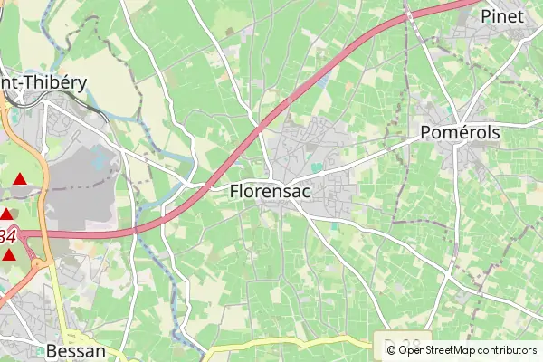 Mapa Florensac