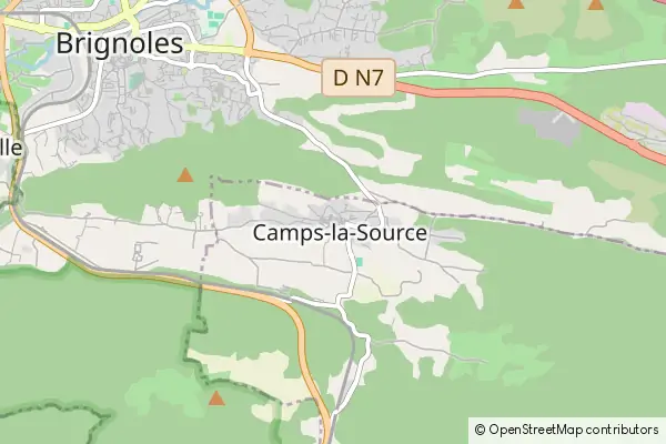 Mapa Camps-la-Source