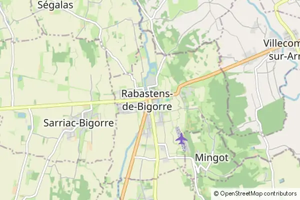 Mapa Rabastens-de-Bigorre