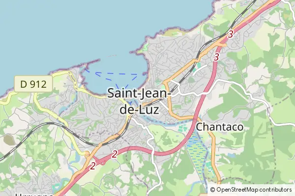 Mapa Saint-Jean-de-Luz