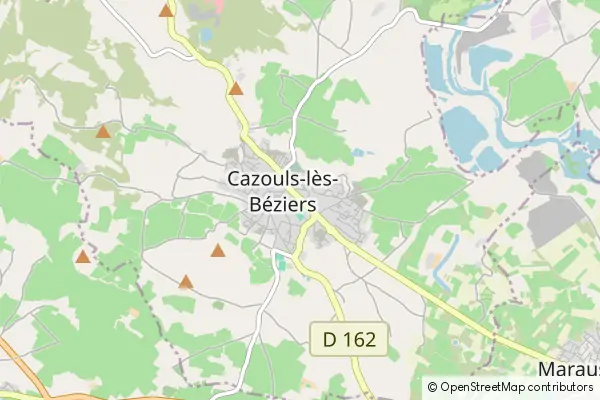 Mapa Cazouls-lès-Béziers