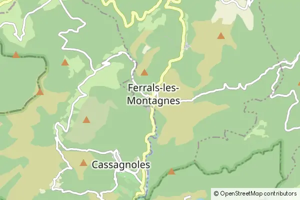 Mapa Ferrals-les-Montagnes