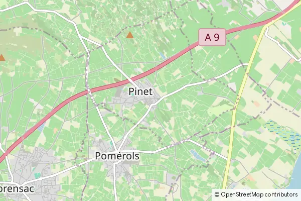 Mapa Pinet