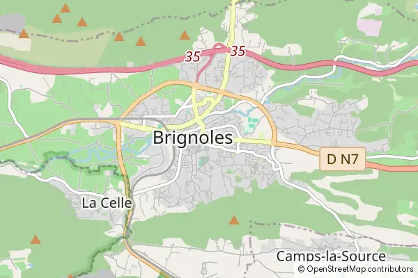 Mapa Brignoles