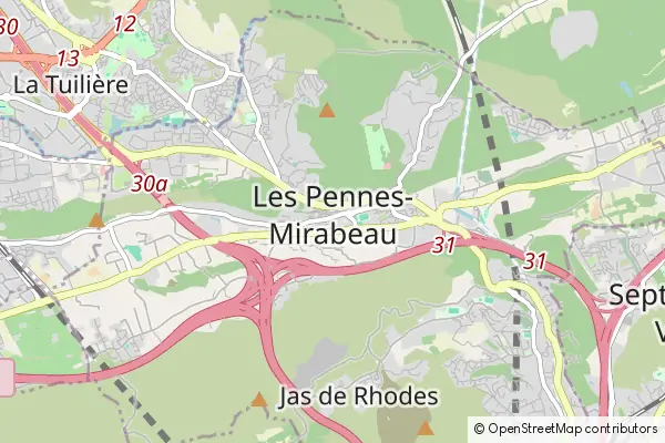 Mapa Les-Pennes-Mirabeau