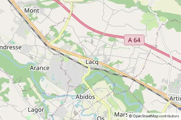 Mapa Lacq