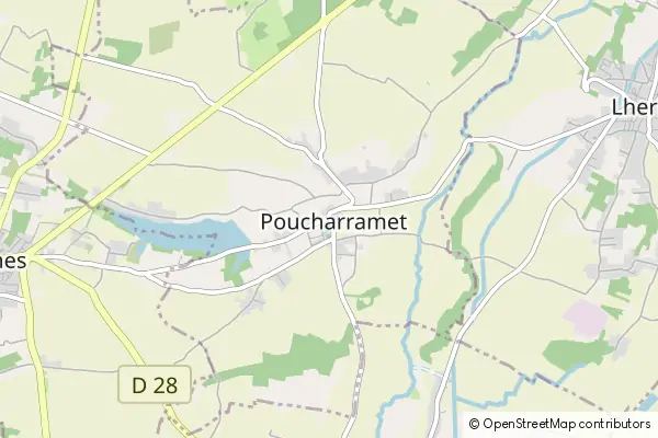 Mapa Poucharramet