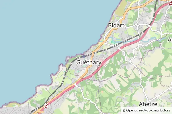 Mapa Guéthary