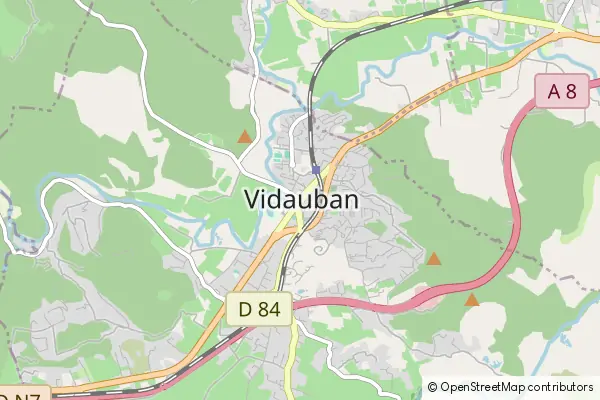 Mapa Vidauban