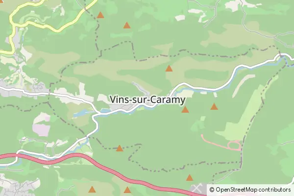 Mapa Vins-sur-Caramy