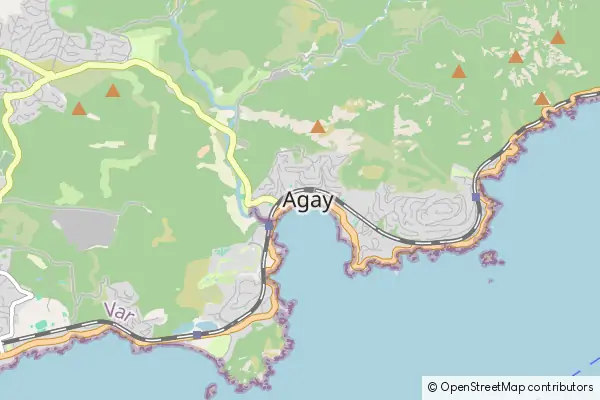 Mapa Agay